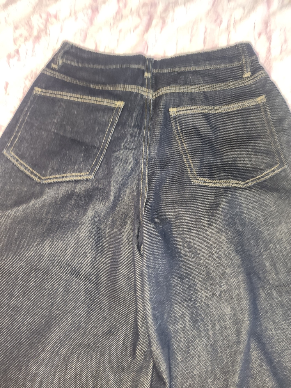 COMMENSE Dark WASH Blue Wide-Leg Jeans - Picture 7 of 8
